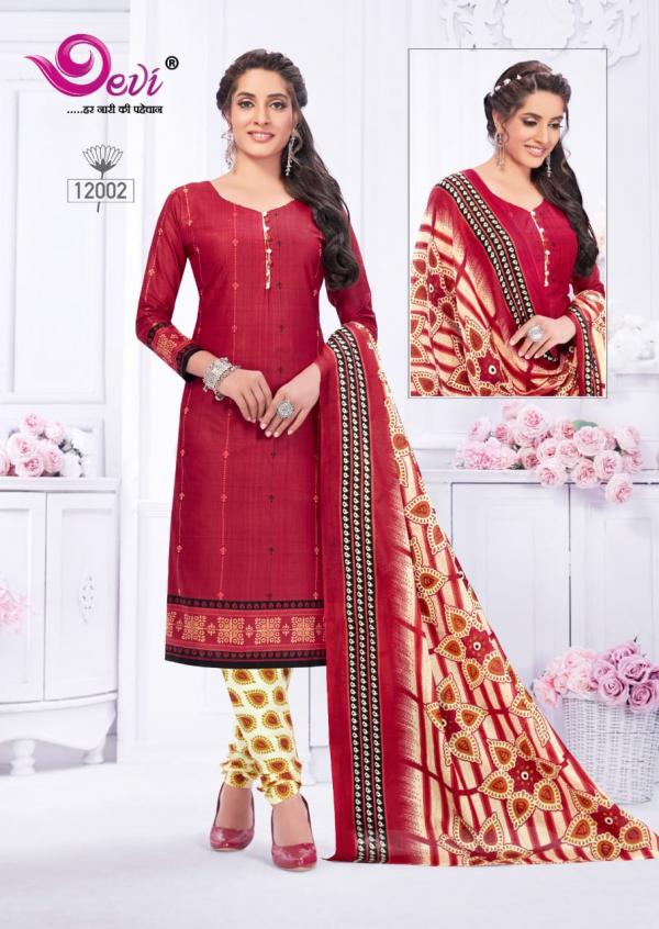 Devi Icon Vol-12 Cotton Designer Patiyala Dress Mater